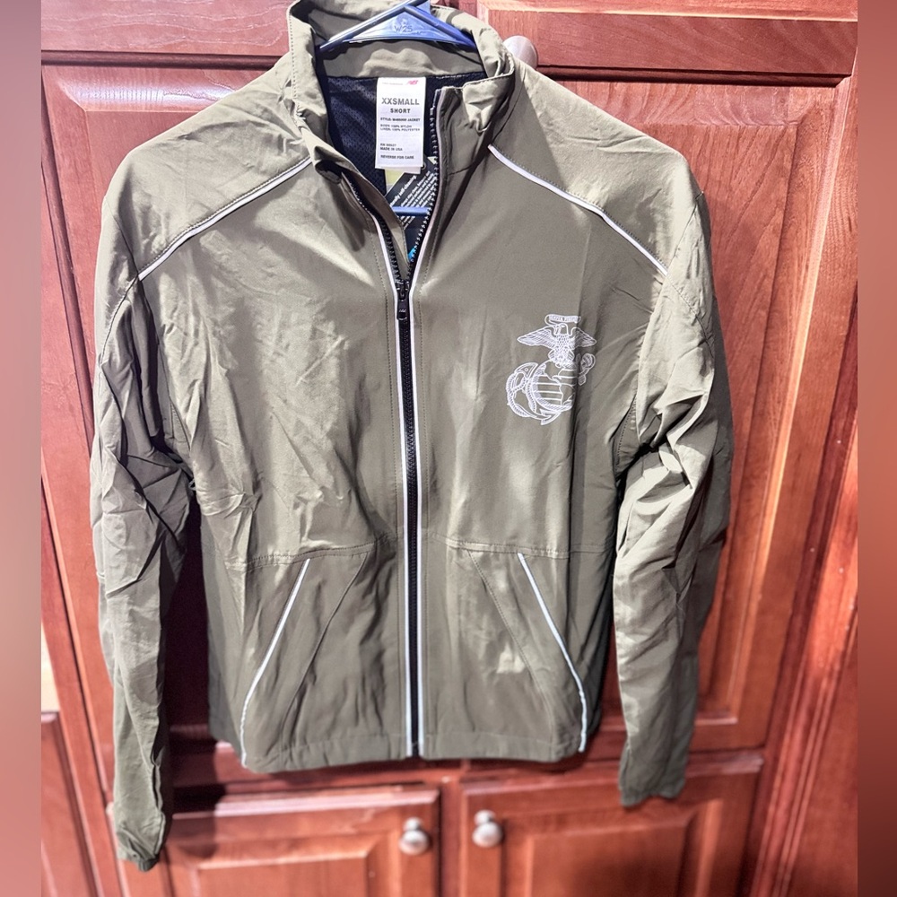 New Balance young men's USMC Windbreaker Jacket marines